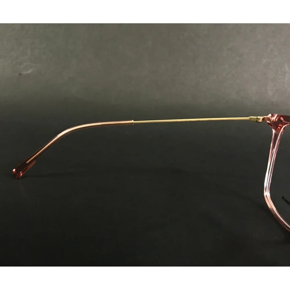 Gigi Studios Eyeglasses Frames AMARA GS8002/050 Clear Pink Matte Gold 55-16-145